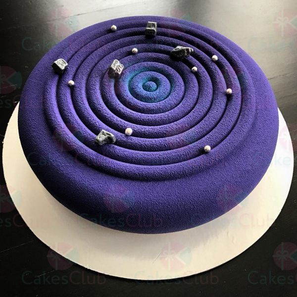 Фиолетовые свадебные торты - A3243