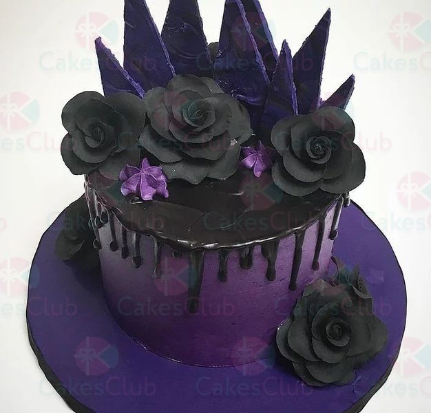 Фиолетовые свадебные торты - A3247
