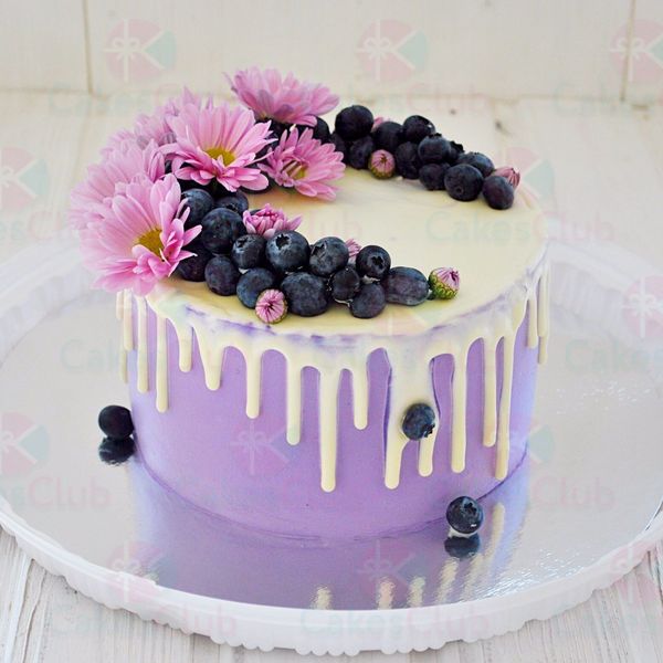 Сиреневые свадебные торты под заказ, купить торт в сиреневых цветах - CakesClub