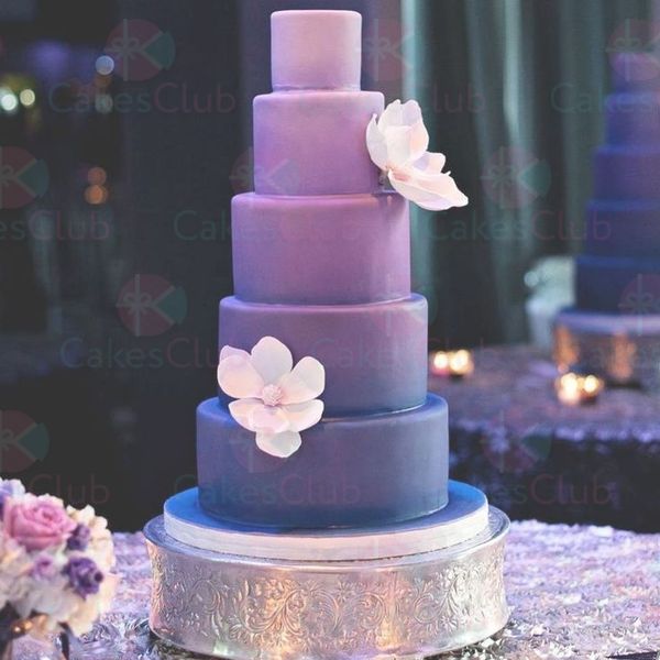 Фиолетовые свадебные торты - A3304