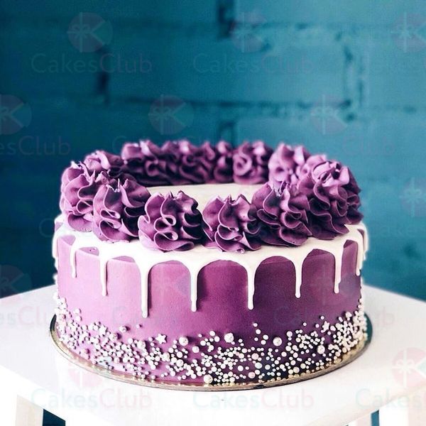 Сиреневые свадебные торты под заказ, купить торт в сиреневых цветах - CakesClub