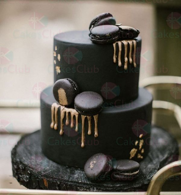 Черные свадебные торты - A3347