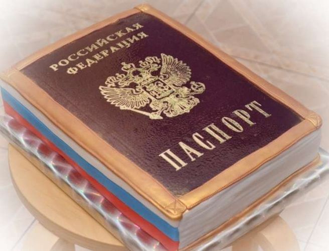 Торт паспорт (14 лет) - a368