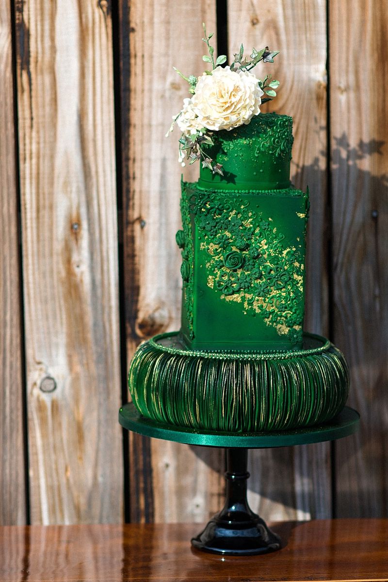 Зеленые свадебные торты - a1122