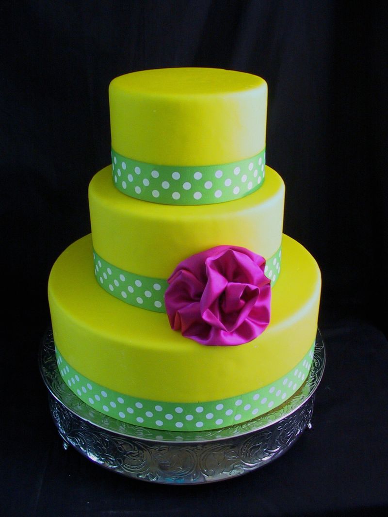 Зеленые свадебные торты - a1124
