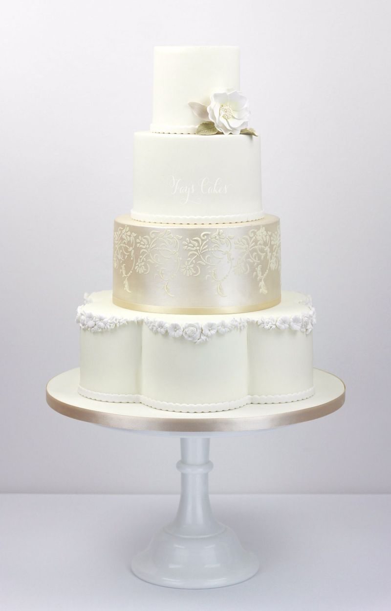 Белые свадебные торты - a983